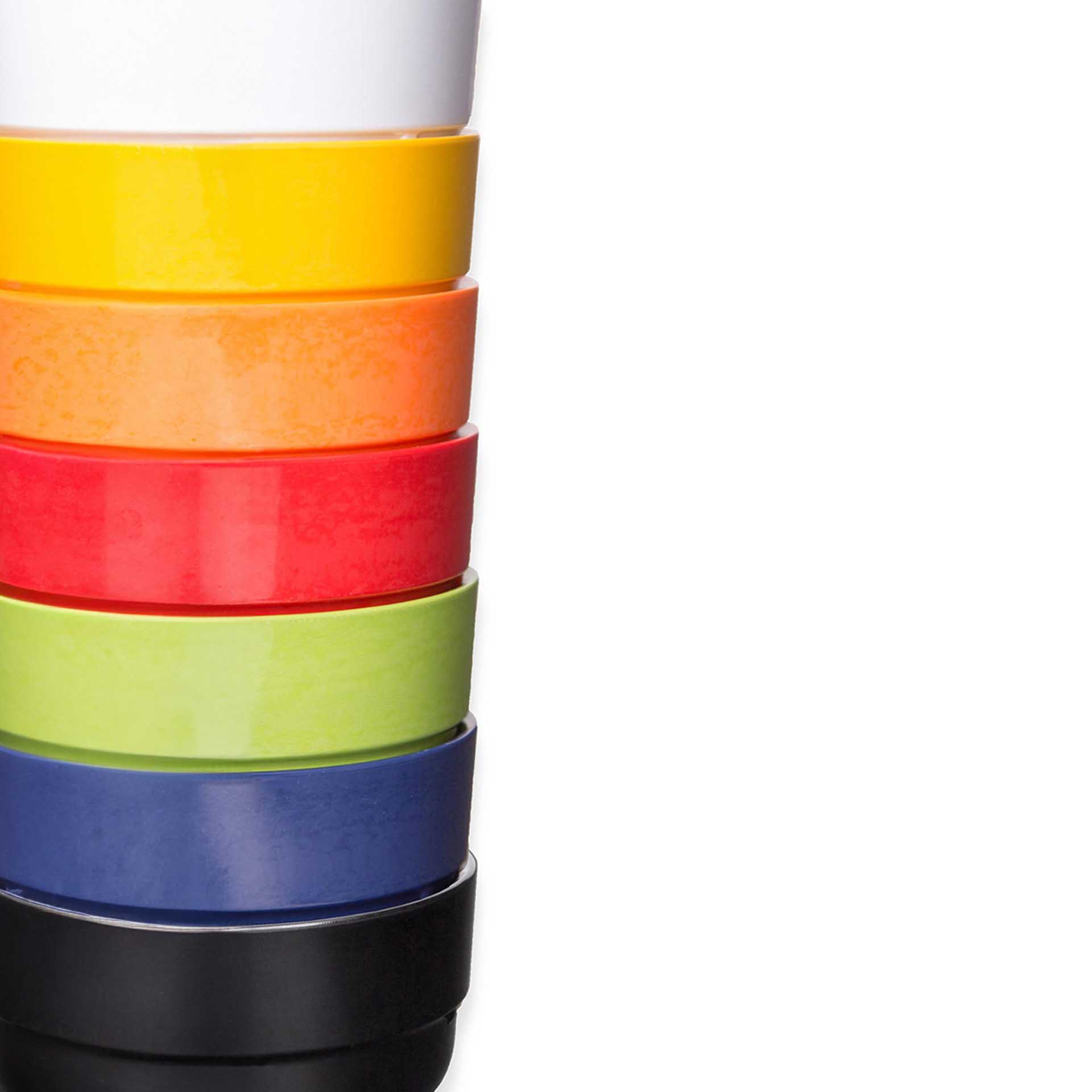 Taça Empilhável Melamina Snack Amarelo 450ml 11.8X6.3cm