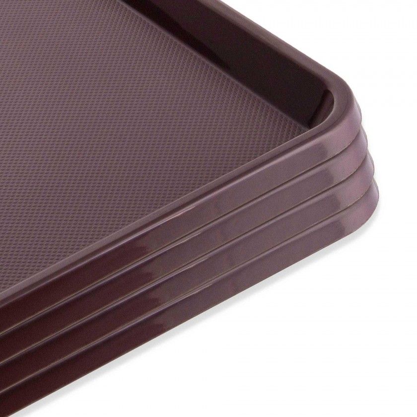 Tabuleiro Abs Self-Service Castanho 41X30X2.5cm Tabuleiro Abs Self-Service Castanho 41X30X2.5cm