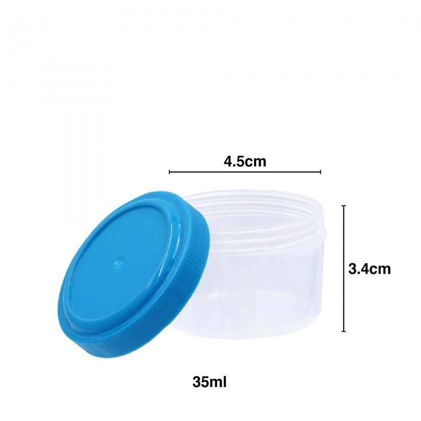 Caixa Hermética Redondo 35ml 4.5X3.4cm Caixa Hermética Redondo 35ml 4.5X3.4cm