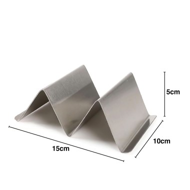 Suporte 2 Tacos Inox 15X10X5cm