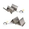 Suporte 2 Tacos Inox 15X10X5cm Suporte 2 Tacos Inox 15X10X5cm