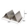 Suporte 2 Tacos Inox 15X10X5cm Suporte 2 Tacos Inox 15X10X5cm