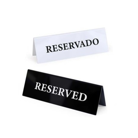 Placa Reservado Acrílico 15X5cm - Image product