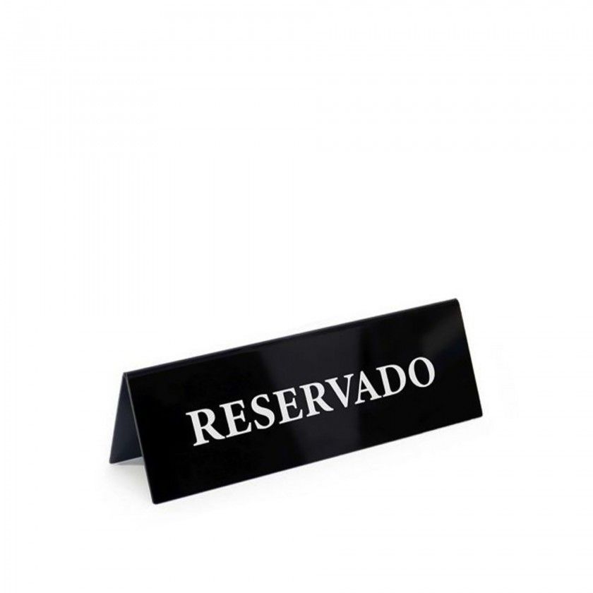Placa Reservado Acrlico 15X5cm