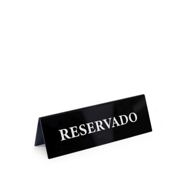 Placa Reservado Acrílico 15X5cm