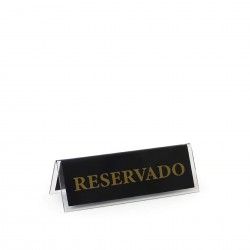 Placa Reservado Acrlico 12X4cm