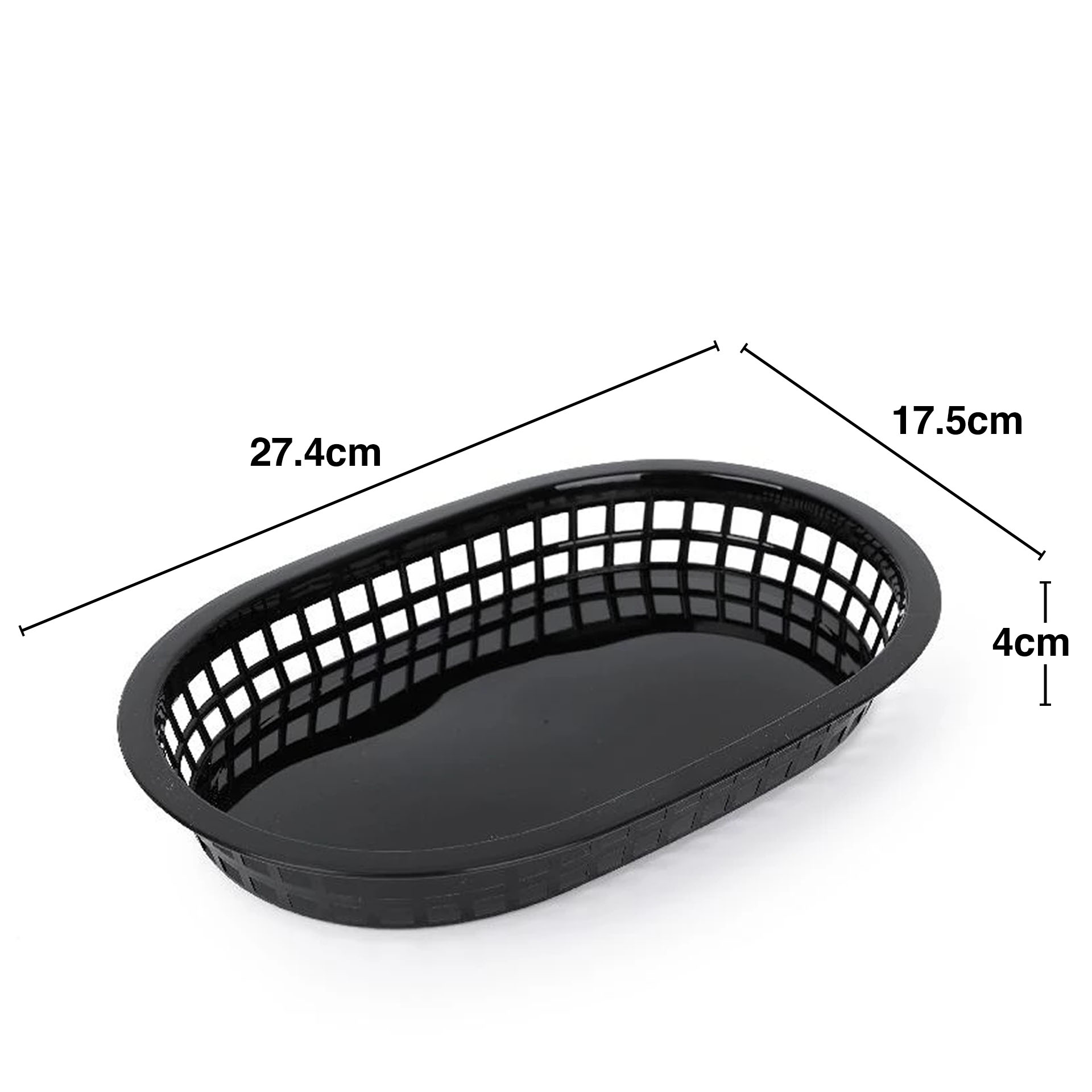 Cesto Pão Plástico Oval