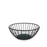 Cesto Pão Metal Redondo Preto 20X8cm Cesto Pão Metal Redondo Preto 20X8cm