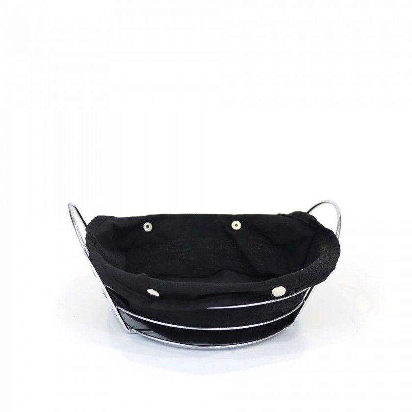 Cesto Po Metal / Tecido Redondo 23X7cm