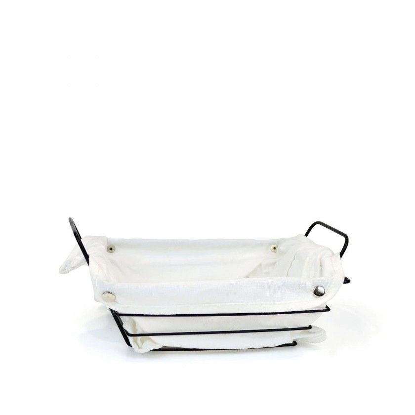 Cesto Po Metal / Tecido Retangular 29X20X11.7cm