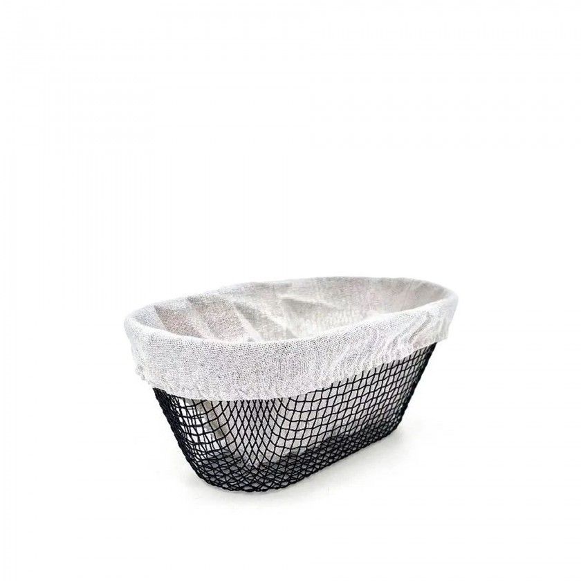 Cesto Po Metal / Tecido Oval