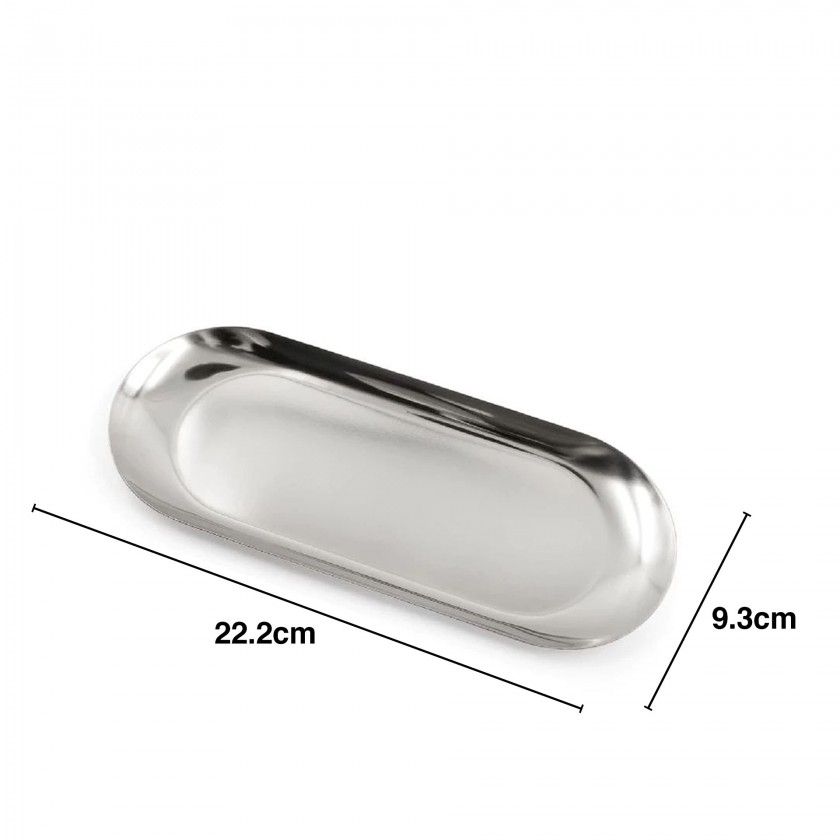 Bandeja Trocos Inox 22.2X9.3cm