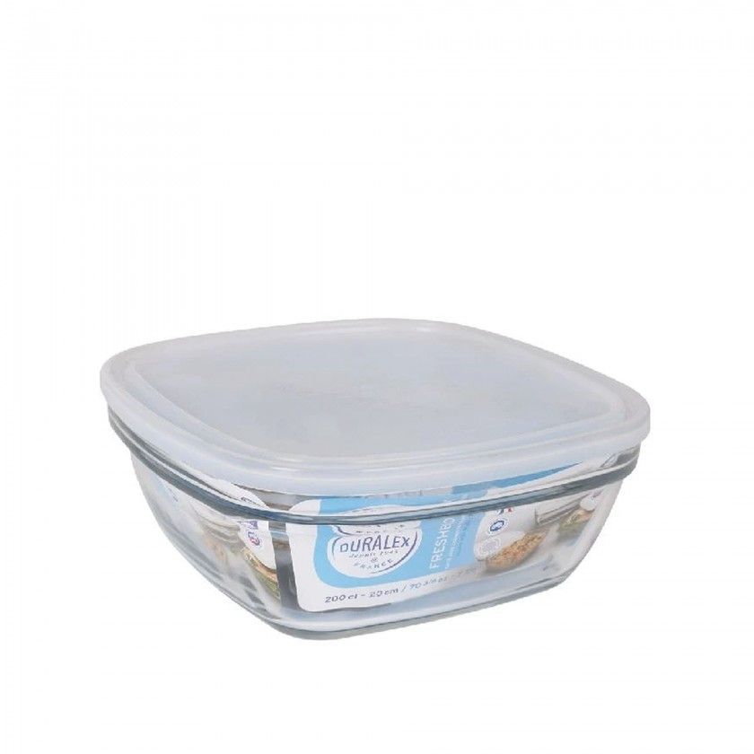 Caixa Hermtica Vidro Freshbox Quadrada