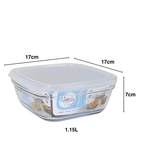 Caixa Herm�tica Vidro Freshbox Quadrada - Image product