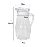 Jarro Vidro com Tampa 1800ml 16X10X24cm Jarro Vidro com Tampa 1800ml 16X10X24cm