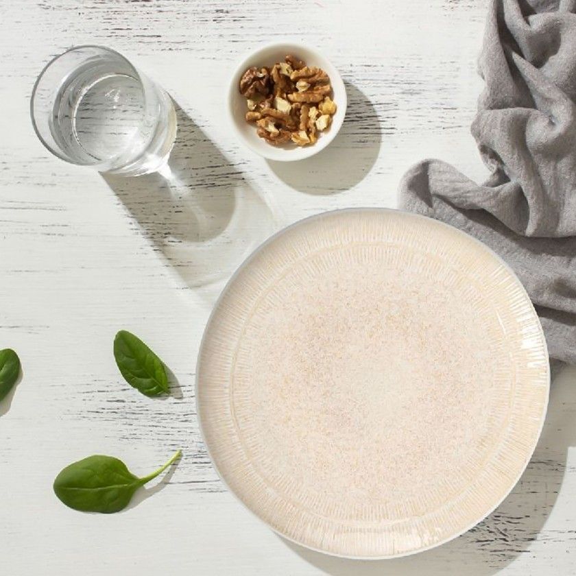 Prato Sobremesa Calobra Redondo Creme 16.6cm Prato Sobremesa Calobra Redondo Creme 16.6cm