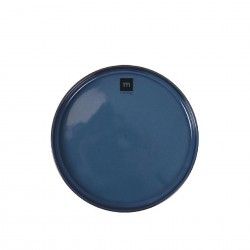 Prato Sobremesa Porcelana Chester Azul 19.6X2.2cm