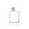 Garrafa Vidro Tampa Metal Retangular 280ml 8X5.2X14cm