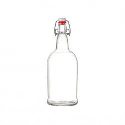 Garrafa Vidro Tampa Hermtica 1000ml 9.8X28cm
