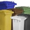 Contentor Lixo Com Rodas Branco 120l 55X50X94cm Contentor Lixo Com Rodas Branco 120l 55X50X94cm