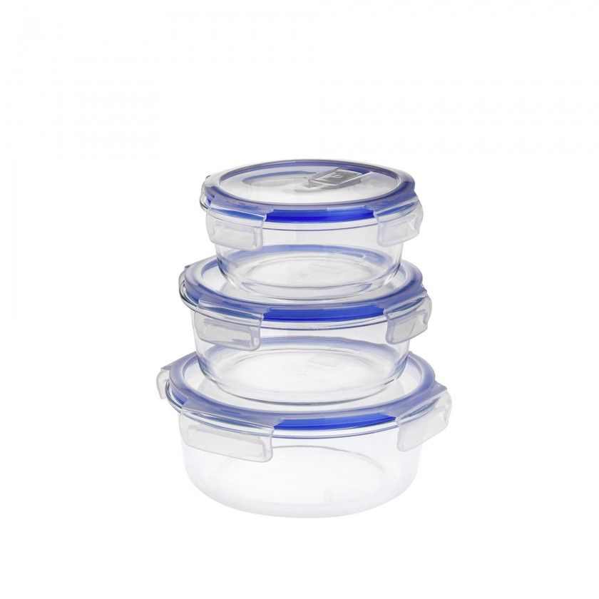 Caixa Hermética Vidro Colibri Redonda 600ml 14.5X7cm Caixa Hermética Vidro Colibri Redonda 600ml 14.5X7cm