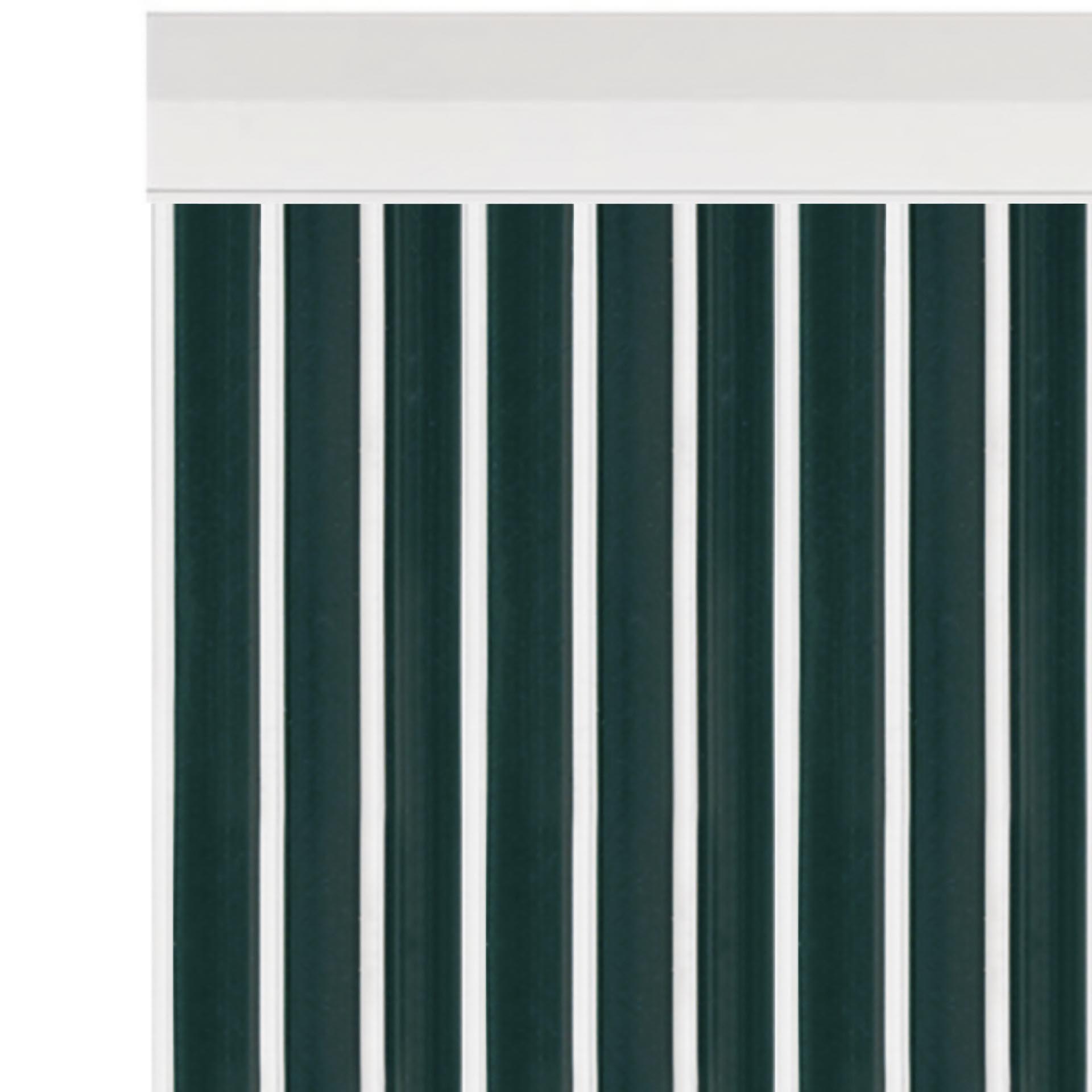 Cortina Tira-Lis 110X200cm Ref.803 Verde Fio Branco