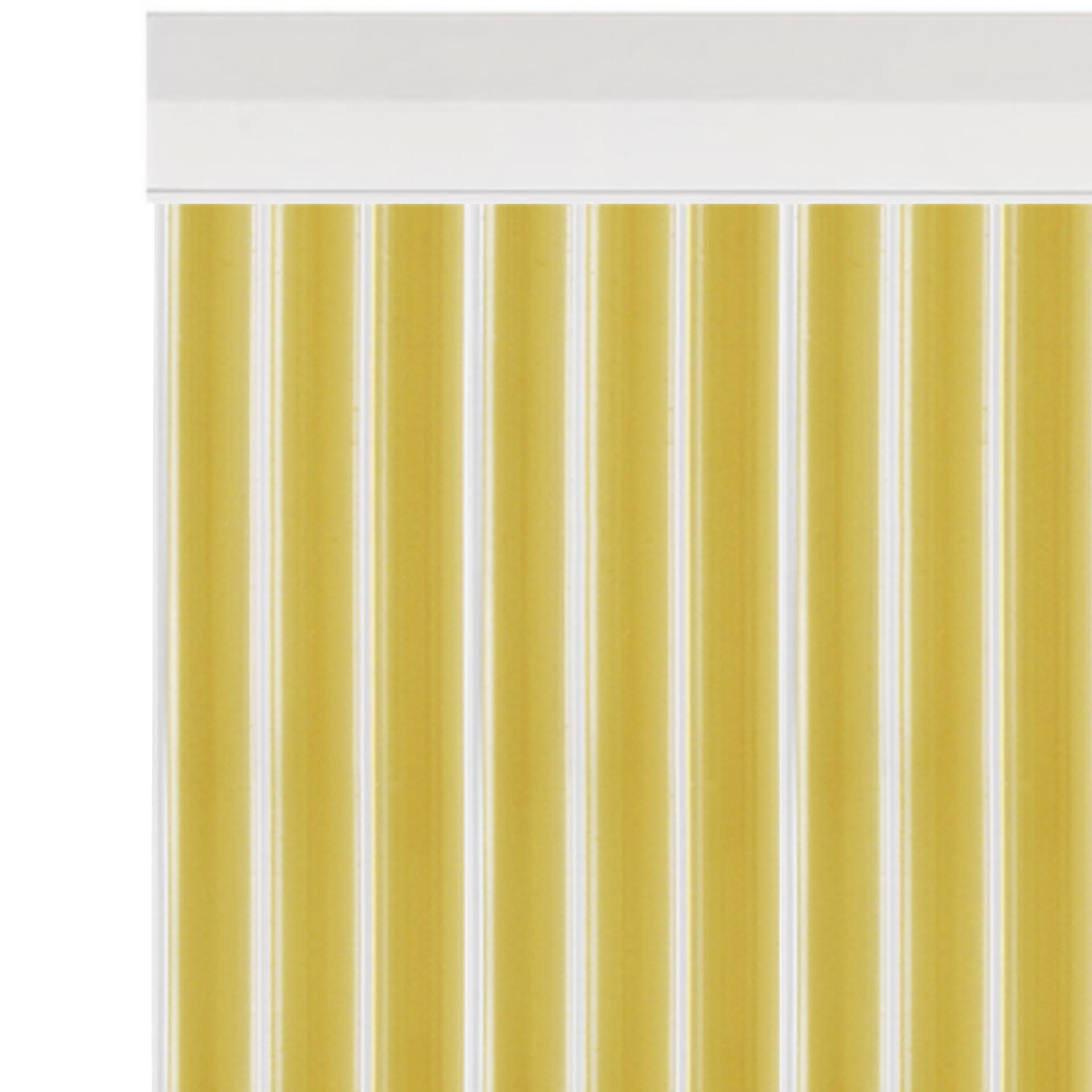 Cortina Tira-Lis 90X200cm Ref.802 Bege Fio Branco