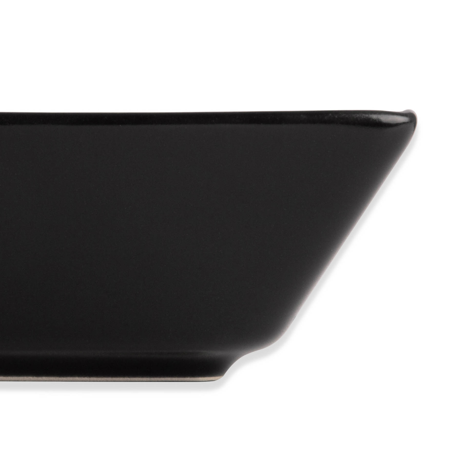 Prato Porcelana Fundo Porcelana Ming II Preto 17.5X17.5X5cm