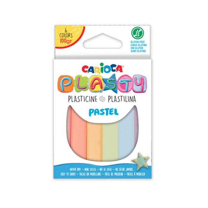 CARIOCA BARRA PLASTICINA 6 CORES CARIOCA BARRA PLASTICINA 6 CORES