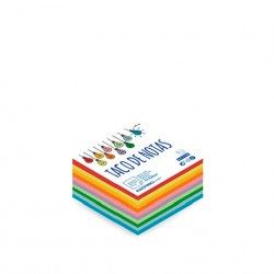 Bloco Notas Flojim 10 Cores 800 Folhas 9X9cm