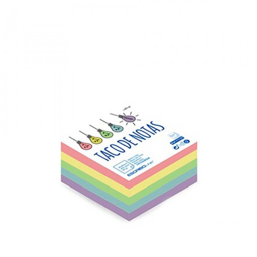 Bloco Notas Flojim 5 Cores Fortes 9X9cm Bloco Notas Flojim 5 Cores Fortes 9X9cm