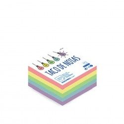 Bloco Notas Flojim 5 Cores Fortes 200 Folhas 9X9cm