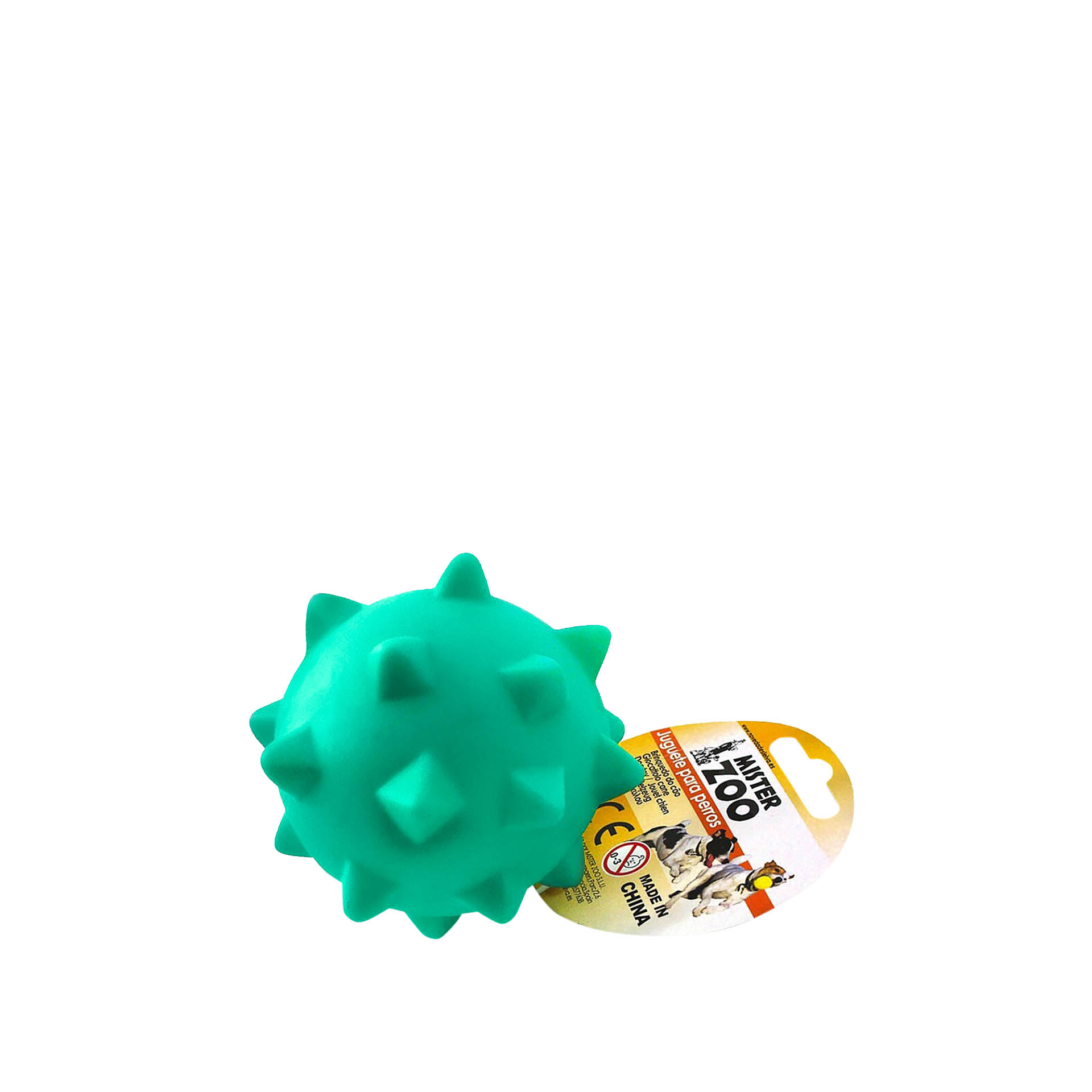 Brinquedo Para Cão Bola Plástico Verde 9cm