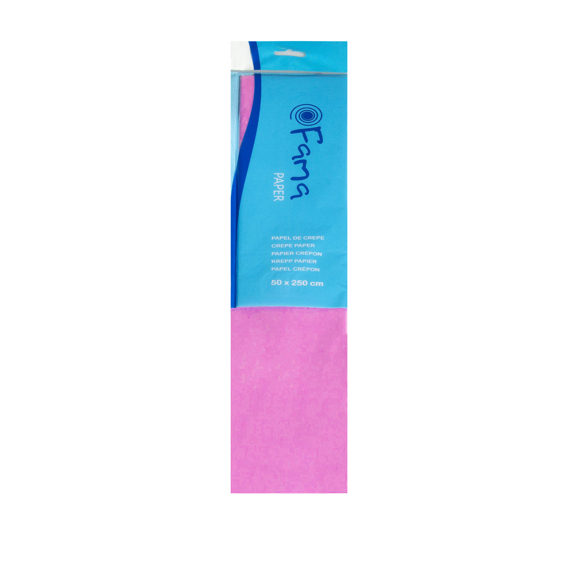 Papel Crepe Fama Rosa 50X250cm