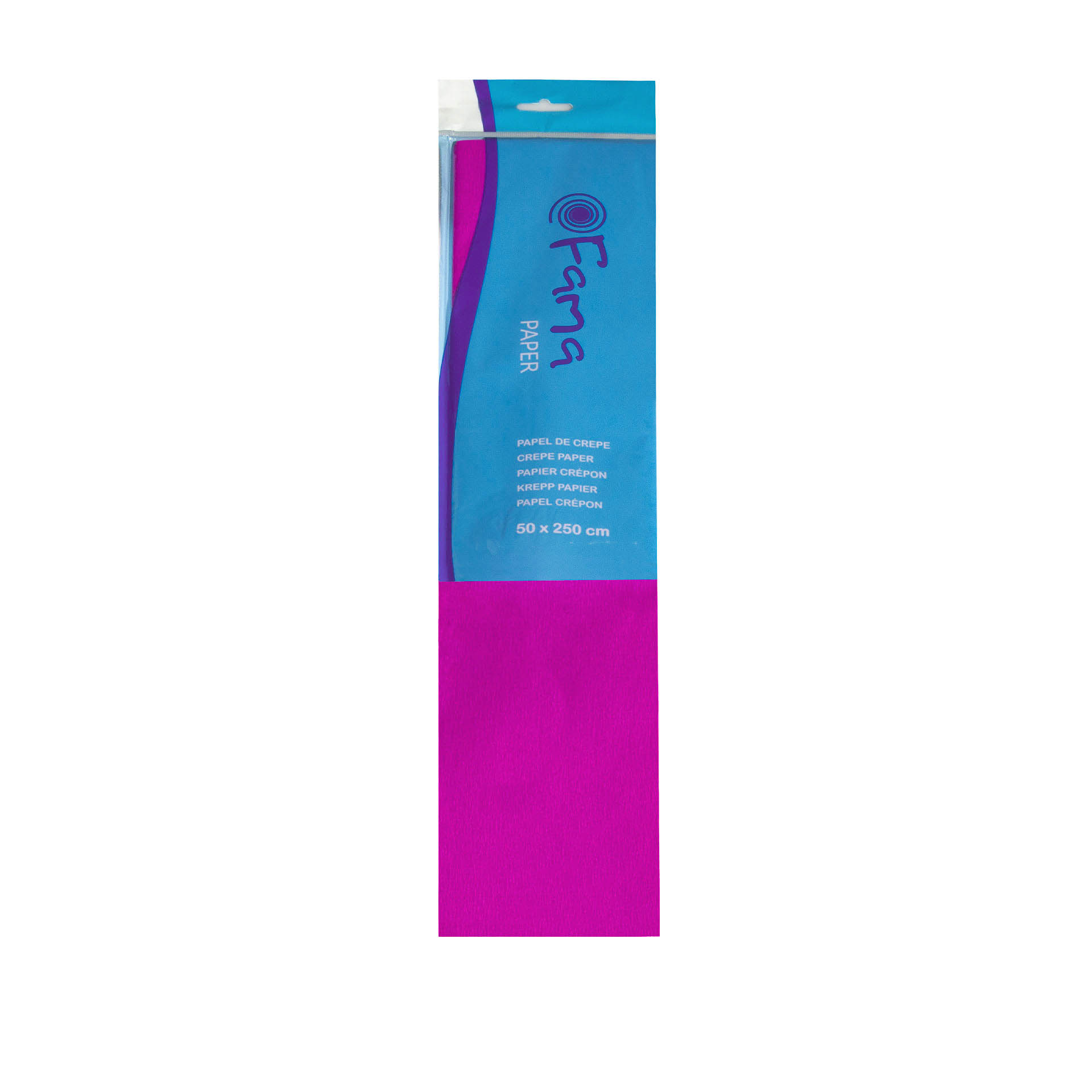 Papel Crepe Fama Magenta 50X250cm
