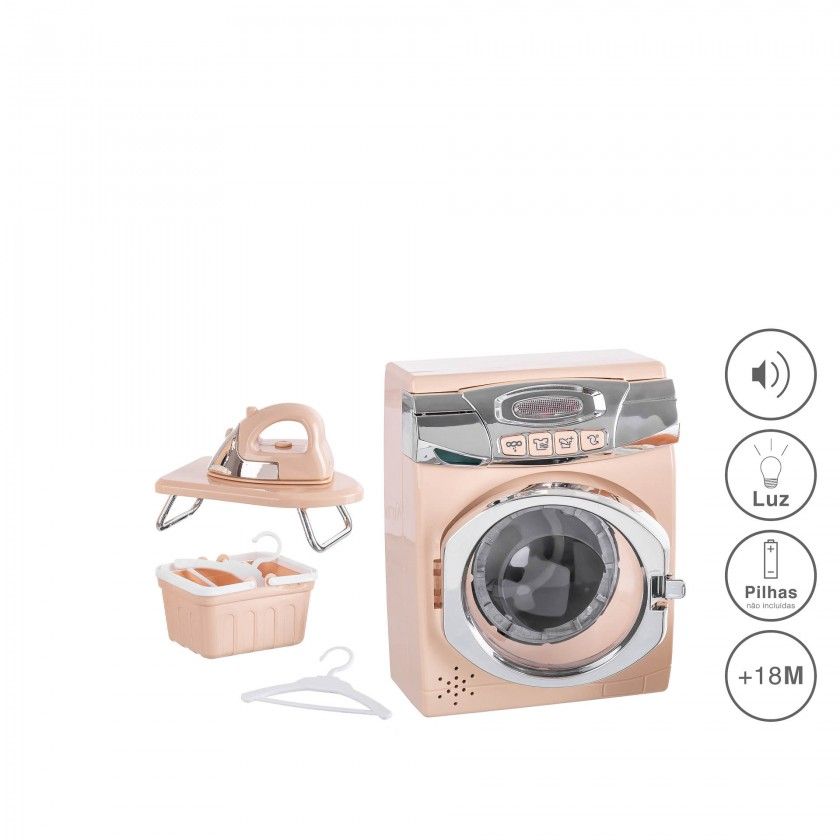 Maquina Lavar Roupa E Ferro 31X10X24CM Maquina Lavar Roupa E Ferro 31X10X24CM