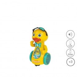 Pato Movimento Luz E Som Amarelo 20.5CM