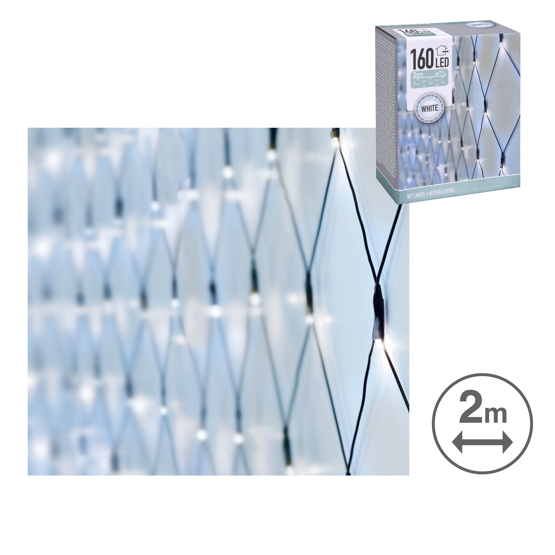 Cortina 160 Leds Luz Fria