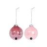 Bola Natal Cristal Rosa 8CM Bola Natal Cristal Rosa 8CM
