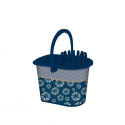 Balde Esfregona Plstico Azul 14l 37X30X32cm