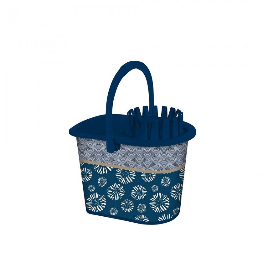 Balde Esfregona Plstico Azul 14l 37X30X32cm