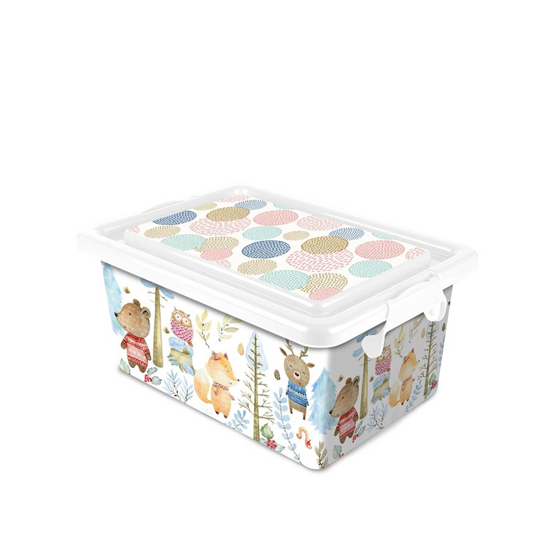 Caixa Multiusos Plástico Kids Azul 23l 45.5X32X22cm