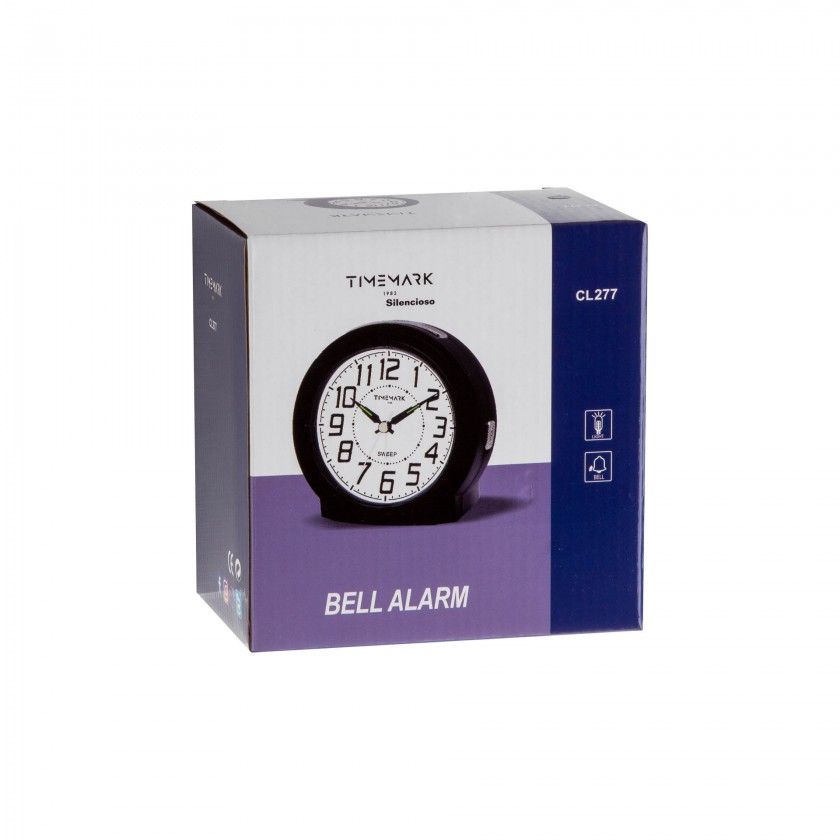 Despertador Timemark Analogico Plástico Multicor 13X13.4X8.5cm Despertador Timemark Analogico Plástico Multicor 13X13.4X8.5cm
