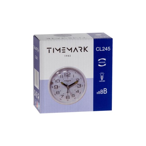 Despertador Timemark Analogico Plástico Multicor 10.5X2cm - Image product