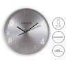 Relgio Parede Timemark Metal Branco 30cm