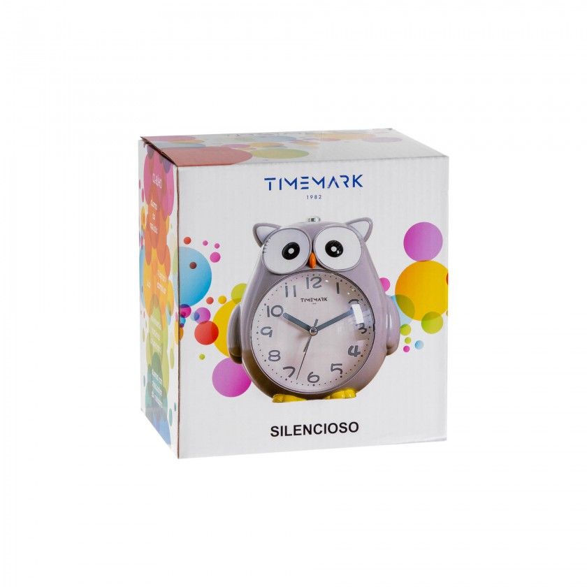 Despertador Timemark Analogico Mocho Plástico Multicor 14.5X11.5X18.5cm Despertador Timemark Analogico Mocho Plástico Multicor 14.5X11.5X18.5cm