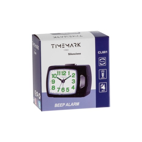 Despertador Timemark Analogico Plástico Multicor 8X6X3.5cm - Image product