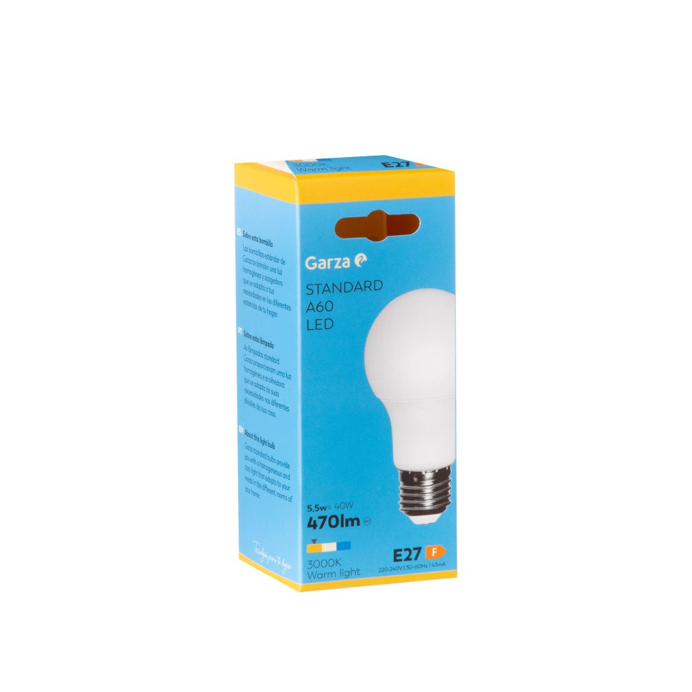Lâmpada Led Standard E27 6W Luz Quente