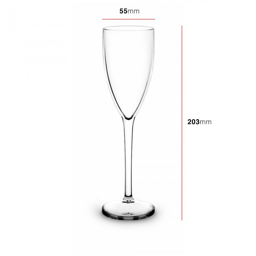 Copo Flute Policarbonato 15cl