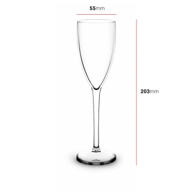 Copo Flute Policarbonato 15cl